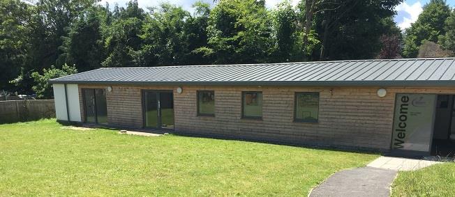 Scout hut in summer